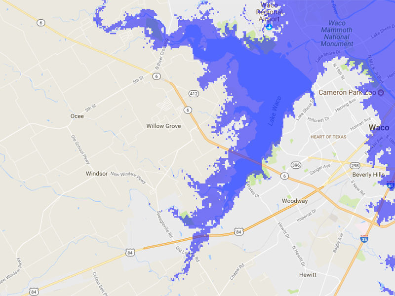Flood map